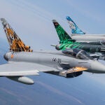 Cazas de España, Alemania e Italia durante la edición de 2018