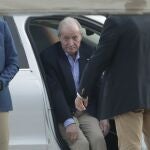 El Rey Juan Carlos tras su llegada a España