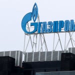 Imagen de la empresa rusa Gazprom en San Petersburgo