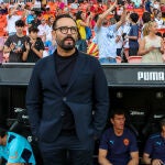 Jose Bordalás con el Valencia.