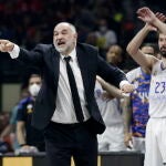Pablo Laso, en un momento de la final ante el Anadolu Efes