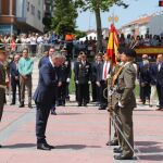 Acto de Jura de Bandera en Arroyo de la Encomienda con la presencia del alcalde Sarbelio Fernández