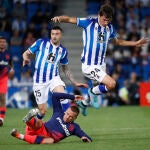 Robin Le Normand, con la Real Sociedad frente al Atlético de Madrid. EFE/Juan Herrero