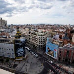 Vistas desde la terraza del Circulo de Bellas Artes en Madrid