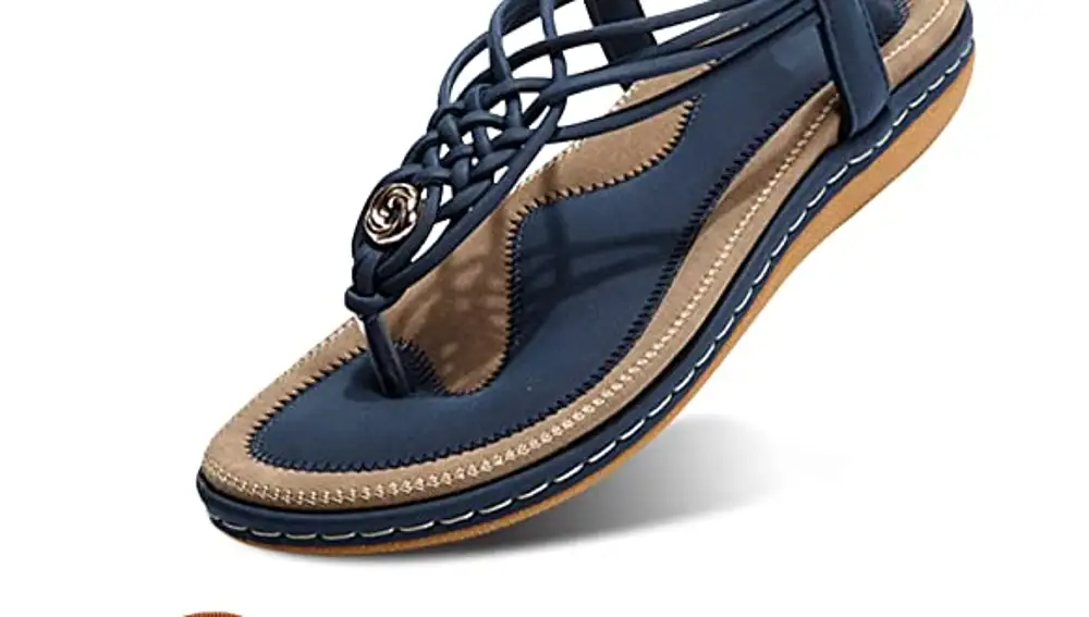 Sandalias planas de verano mujer estilo Bohemia de Gracosy