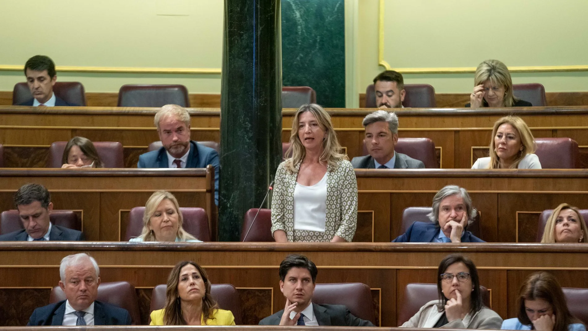 Intervención de la portavoz de Servicios Sociales del GPP, Alicia García, durante la sesión de control de Gobierno