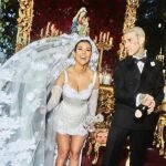 Imagen de la boda de Kourtney Kardashian y Travis Barker.