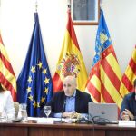 La consellera de Agricultura, Mireia Mollá, junto al presidente de la Confederación Hidrográfica del Júcar (CHJ), Miguel Polo