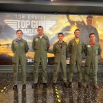 La teniente Elena Gutiérrez, el coronel Cuenca-Romero, el teniente coronel García Lafuente, el capitán Bengoechea y el capitán Bilbao