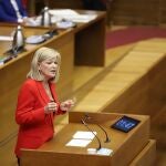 La consellera de Justicia, Gabriela Bravo, en Les Corts