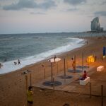 Una playa de Barcelona