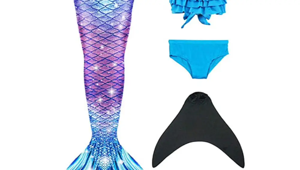 Cola de Sirena con aletas para nadar SHEPRETTY
