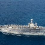 El portaaviones de clase Nimitz USS Harry S. Truman en la edición de Baltop en 2021