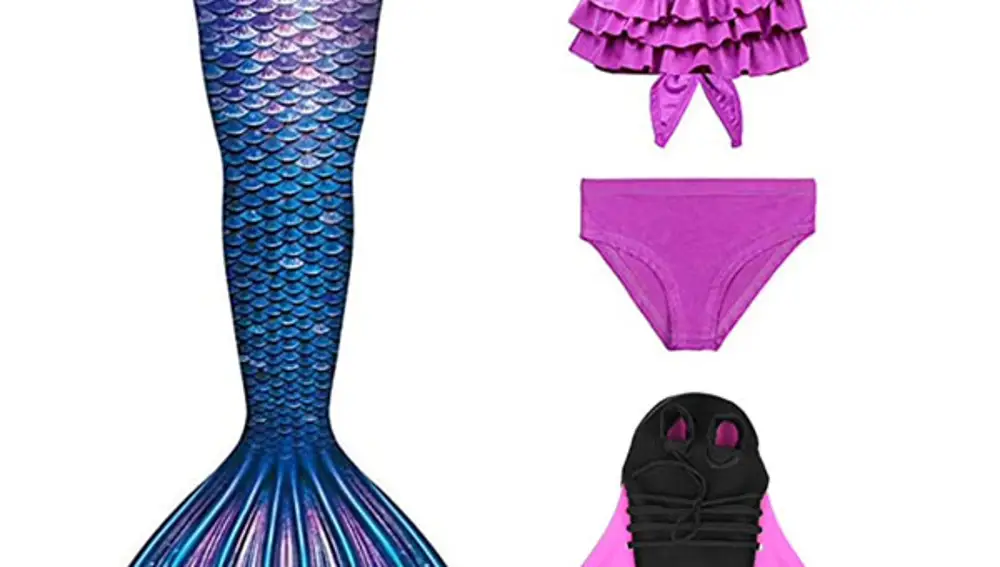 Traje de Baño con Cola Sirena New SHEPRETTY
