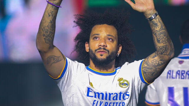 Marcelo Vieira en su última temporada con el Real Madrid