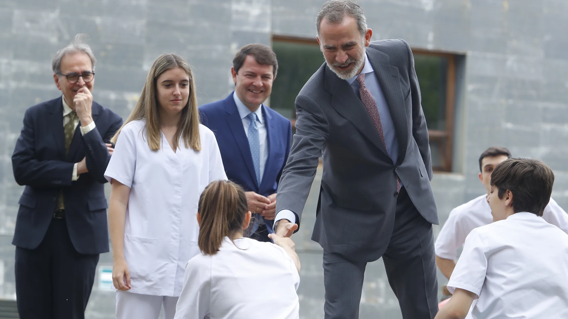 Visita del rey Felipe VI a Ponferrada junto al presidente de la Junta, Alfonso Fernández Mañueco