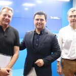 Los populares Juan Felipe Cano, José Miguel Luengo y José Ballesta