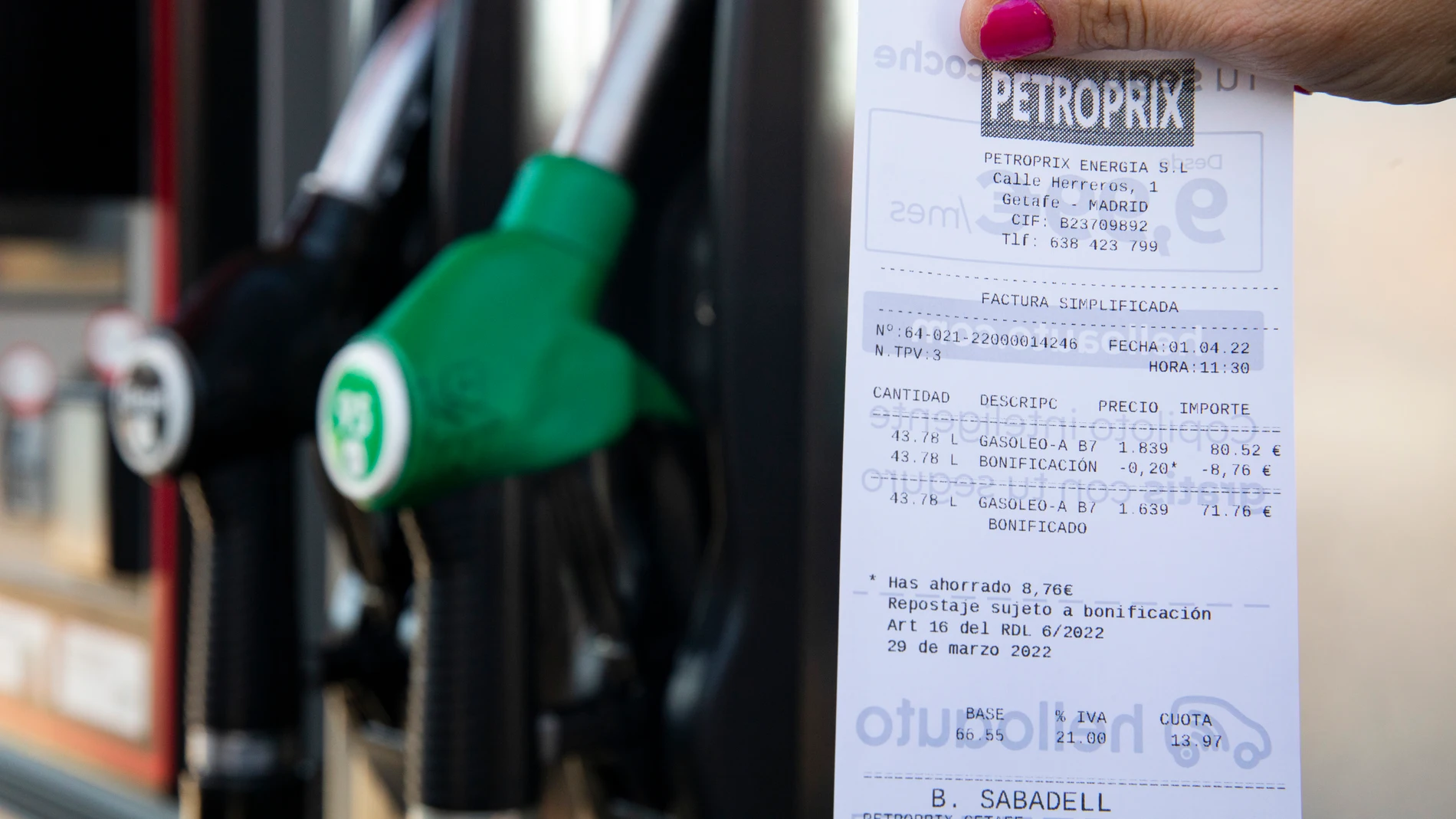 La gasolina no tiene techo
