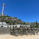Militares del Batallón de Infantería Protegido 'UAD-RAS' II/31 en el Valle de los Caídos
