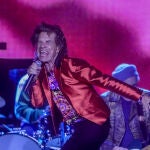 El vocalista y cofundador del grupo The Rolling Stones, Mick Jagger, en un concierto en el Wanda Metropolitano