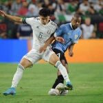 Nicolás de la Cruz con Uruguay. EFE/ Max Simbron