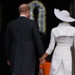 Meghan Markle y el príncipe Harry a su llegada a la catedral de St. Paul.