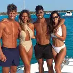 Marcos Llorente, Paddy, Marco Asensio y Sandra Garal.