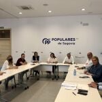 Junta del PP de Segovia, presidido por Paloma Sanz