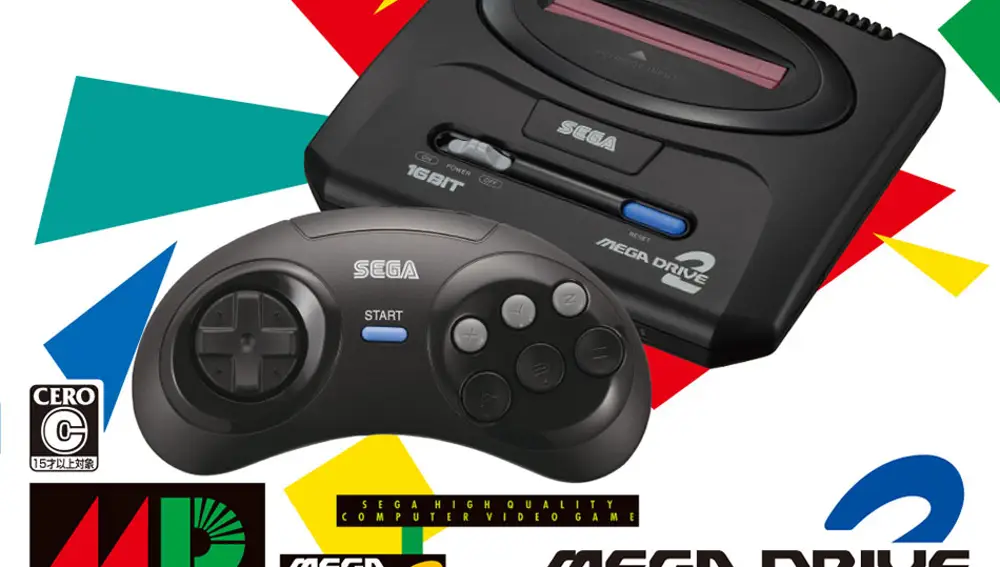 Mega Drive Mini 2 con controlador.