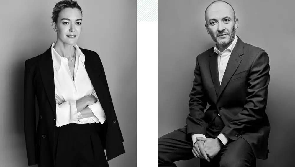 Marta Ortega Pérez, presidenta de Inditex, y Óscar García Maceiras, consejero delegado del grupo