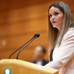 La hasta ahora senadora de Ciudadanos María Ponce durante un pleno celebrado en la Cámara Alta. EFE/Miguel Osés