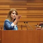 La socialista Patricia Gómez interviene en las Cortes