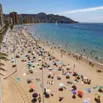 Playa en Benidorm, destino turístico por excelencia