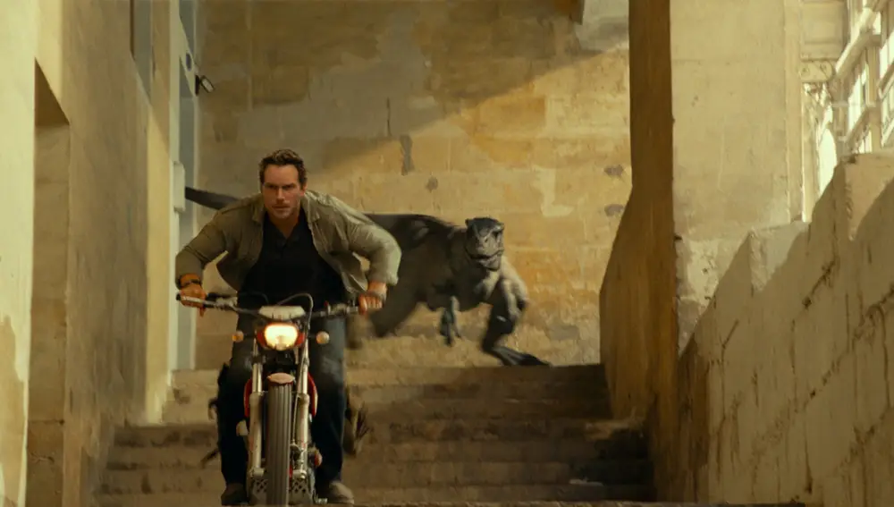Chris Pratt en la nueva entrega de "Jurassic World", última de la nueva trilogía