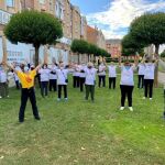 Participantes en la programación "León en marcha 2021", destinada a impulsar el envejecimiento activo de las personas mayores.