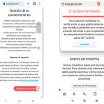 Verificación del uso de TrustPid a través de una línea de Movistar (izquierda) con la de otro operador que no soporta TrustPid (derecha).