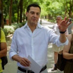 El candidato del PP a la reelección en la Junta, Juanma Moreno