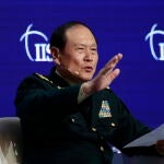 El ministro de Defensa chino Wei Fenghe en el foro de seguridad de Singapur