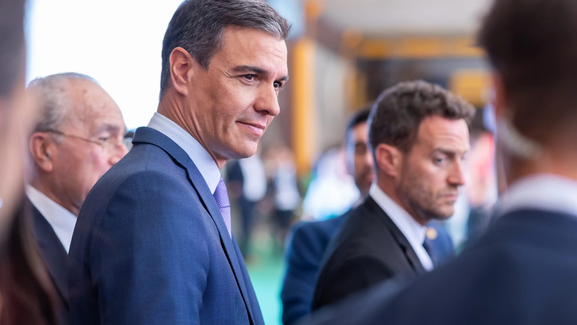 El presidente del Gobierno, Pedro Sánchez, ayer en la sexta edición del Digital Entreprise Show en Málaga