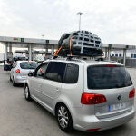 Varios vehículos en el paso de Algeciras