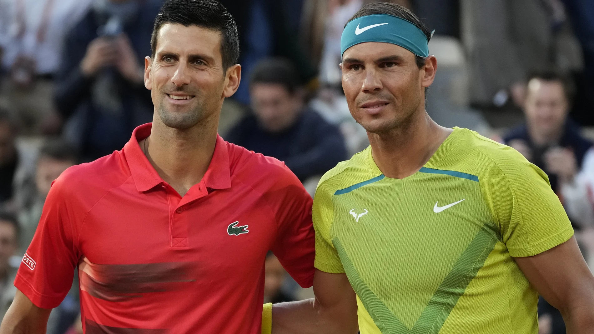Novak Djokovic y Rafa Nadal.