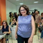 La vicepresidenta de la Generalitat y coportavoz de Compromís, Mónica Oltra, antes de su dimisión