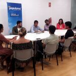 Carlos Mazón esta mañana durante la constitución de la Mesa de la Diversidad
