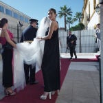 Rocío Crusset en la boda de su amiga Marta Moeckel