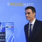 El presidente del Gobierno, Pedro Sánchez, en una cumbre aliada en Bruselas