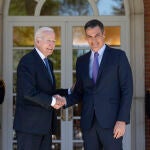 Encuentro en la Moncloa entre el presidente de EE:UU, Biden y el presidente del gobierno español Pedro Sánchez.