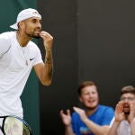 Nick Kyrgios ya la ha armado en su primer partido en Wimbledon