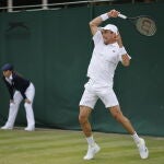 Roberto Bautista, durante la primera ronda de Wimbledon