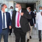 El consejero de Sanidad, Alejandro Vázquez asiste a la presentación del nuevo gerente del Complejo Asistencial Universitario de Palencia, José Jolín