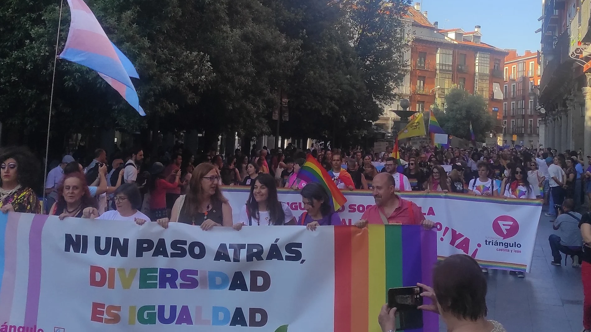 Manifestación en favor del colectivo LGTBi en Valladolid el pasado año